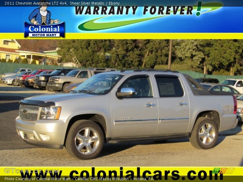 Sheer Silver Metallic / Ebony 2011 Chevrolet Avalanche LTZ 4x4