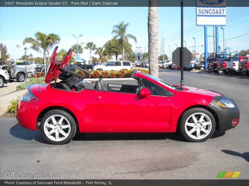 Pure Red / Dark Charcoal 2007 Mitsubishi Eclipse Spyder GT