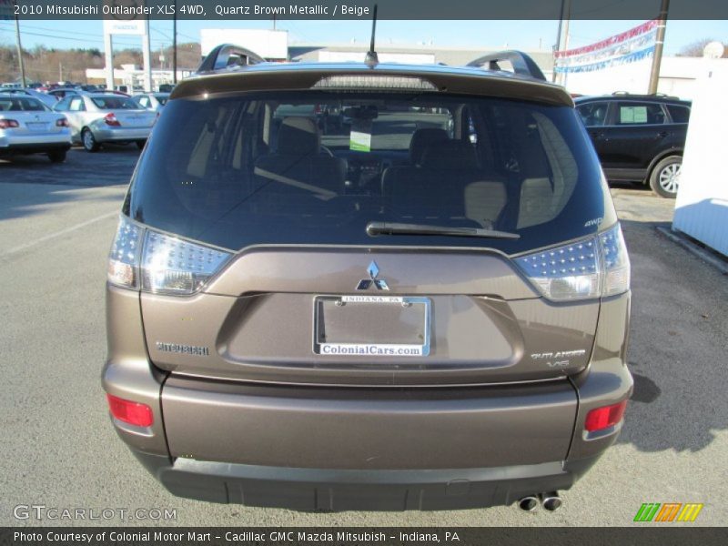 Quartz Brown Metallic / Beige 2010 Mitsubishi Outlander XLS 4WD