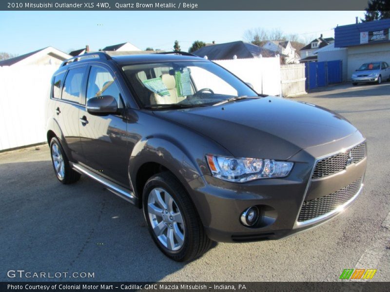 Quartz Brown Metallic / Beige 2010 Mitsubishi Outlander XLS 4WD