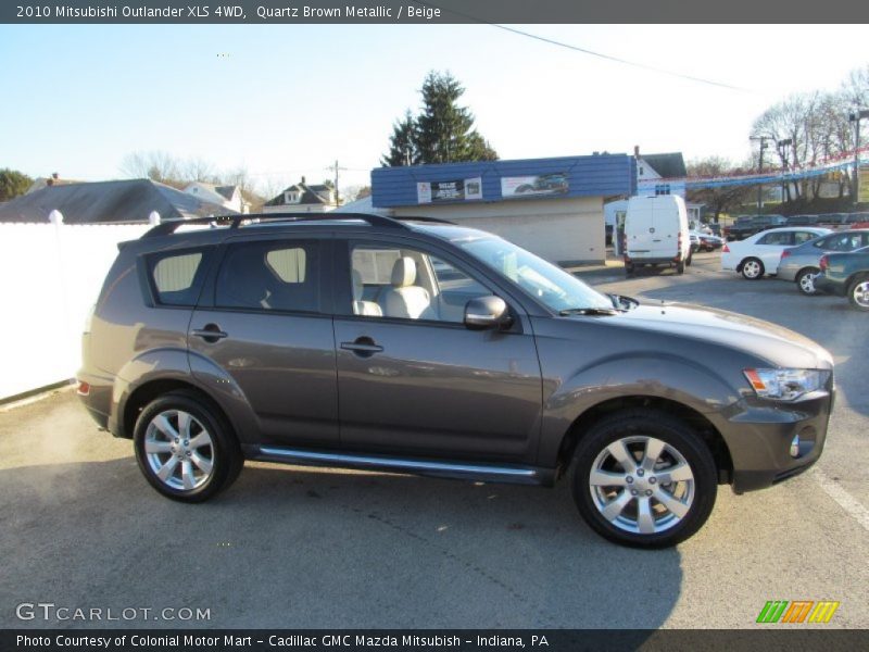 Quartz Brown Metallic / Beige 2010 Mitsubishi Outlander XLS 4WD