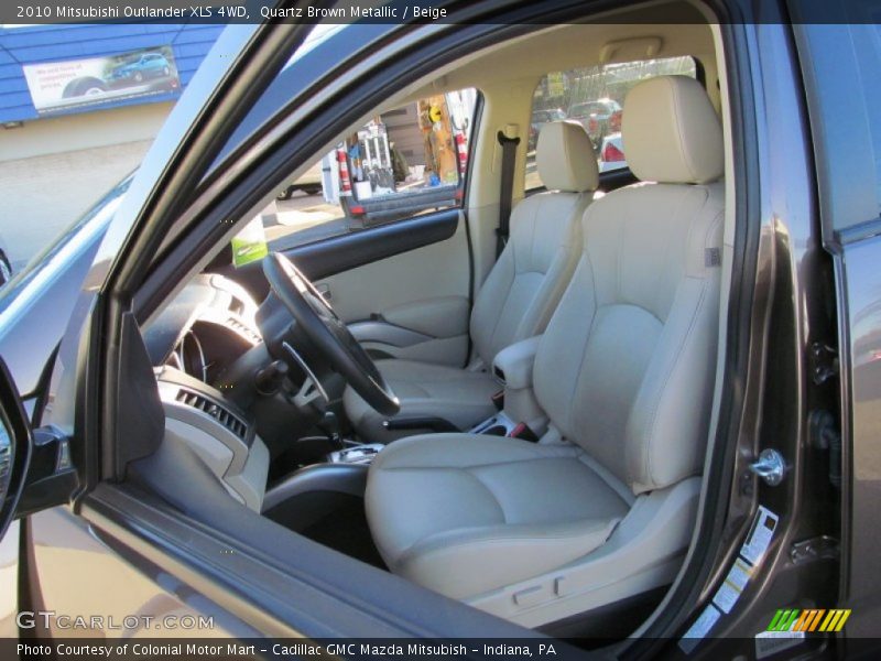 Quartz Brown Metallic / Beige 2010 Mitsubishi Outlander XLS 4WD