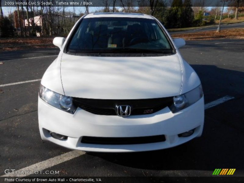 Taffeta White / Black 2009 Honda Civic Si Sedan