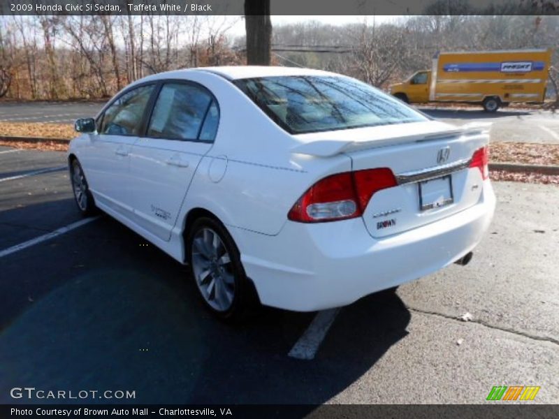 Taffeta White / Black 2009 Honda Civic Si Sedan