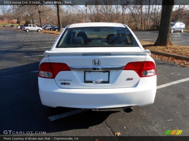 Taffeta White / Black 2009 Honda Civic Si Sedan