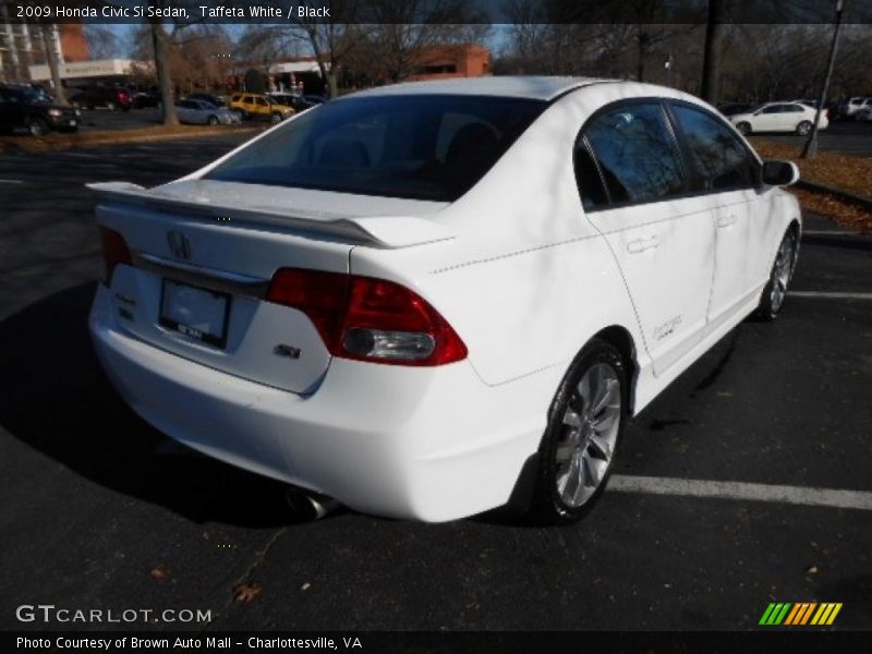 Taffeta White / Black 2009 Honda Civic Si Sedan