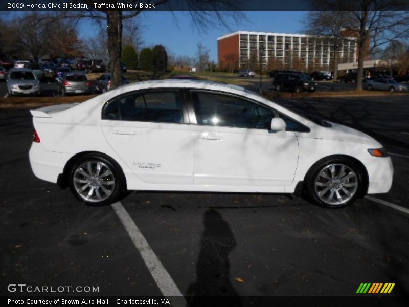 Taffeta White / Black 2009 Honda Civic Si Sedan