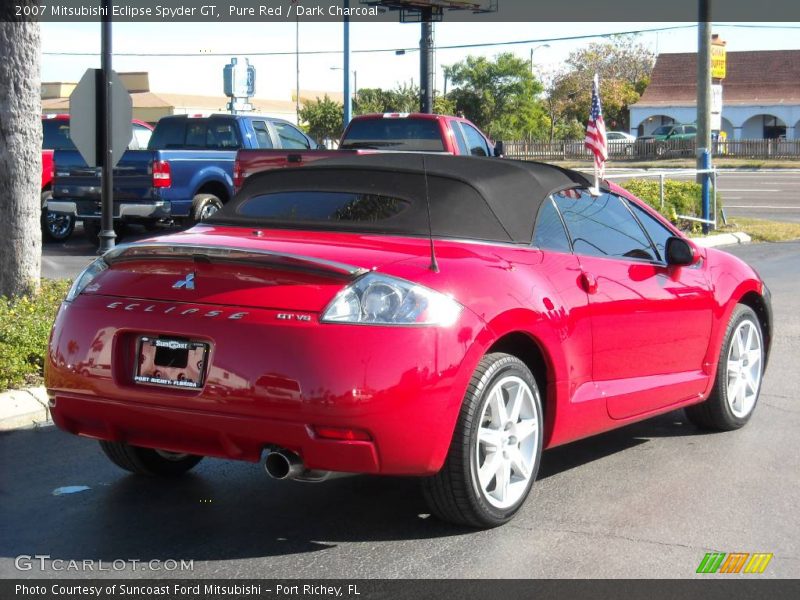 Pure Red / Dark Charcoal 2007 Mitsubishi Eclipse Spyder GT