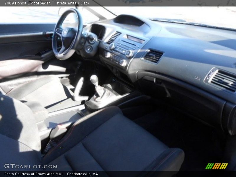 Taffeta White / Black 2009 Honda Civic Si Sedan