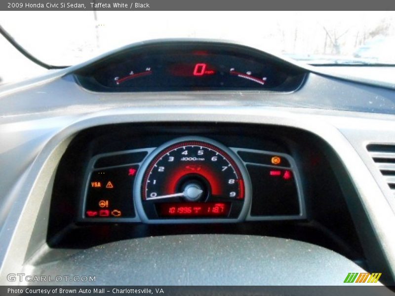 Taffeta White / Black 2009 Honda Civic Si Sedan
