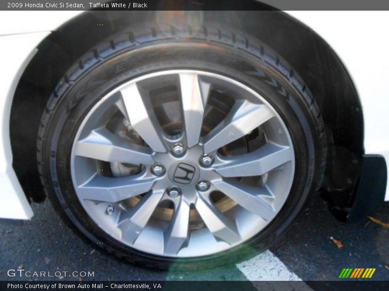 Taffeta White / Black 2009 Honda Civic Si Sedan