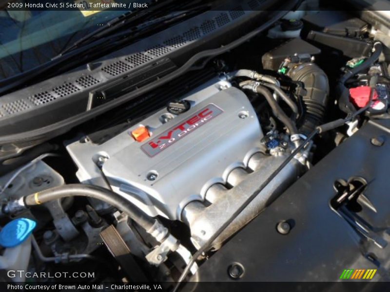 Taffeta White / Black 2009 Honda Civic Si Sedan
