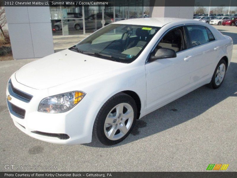 Summit White / Cocoa/Cashmere 2012 Chevrolet Malibu LS