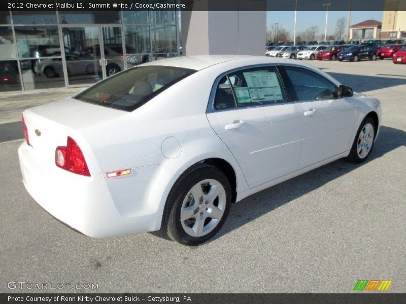 Summit White / Cocoa/Cashmere 2012 Chevrolet Malibu LS