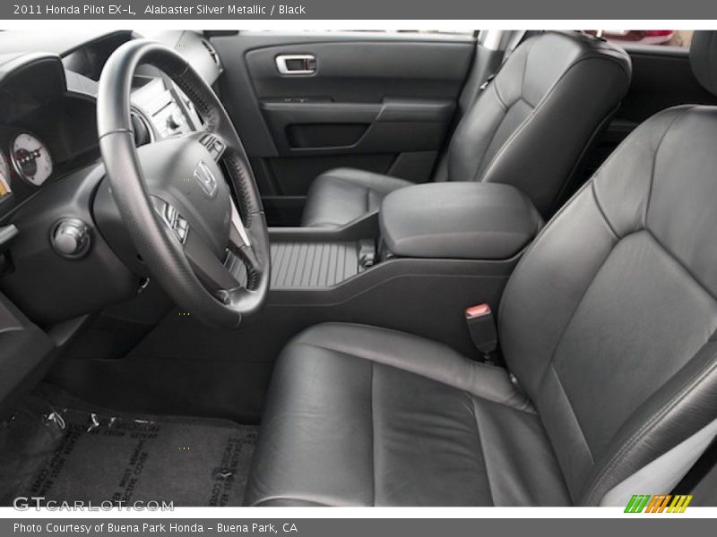 Alabaster Silver Metallic / Black 2011 Honda Pilot EX-L