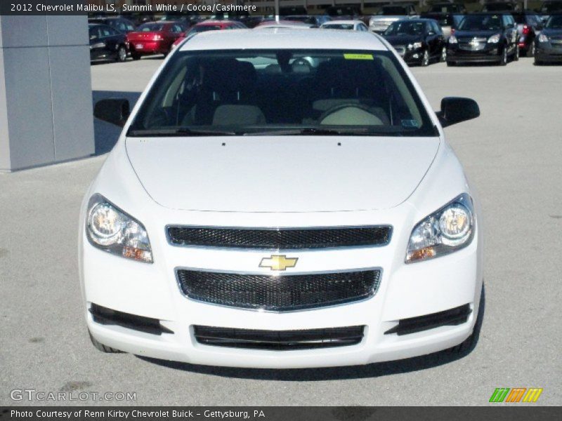Summit White / Cocoa/Cashmere 2012 Chevrolet Malibu LS