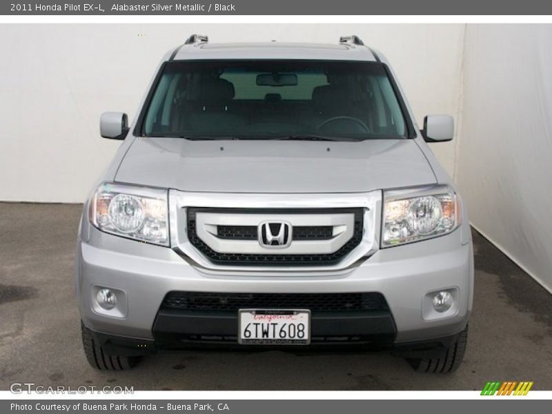 Alabaster Silver Metallic / Black 2011 Honda Pilot EX-L