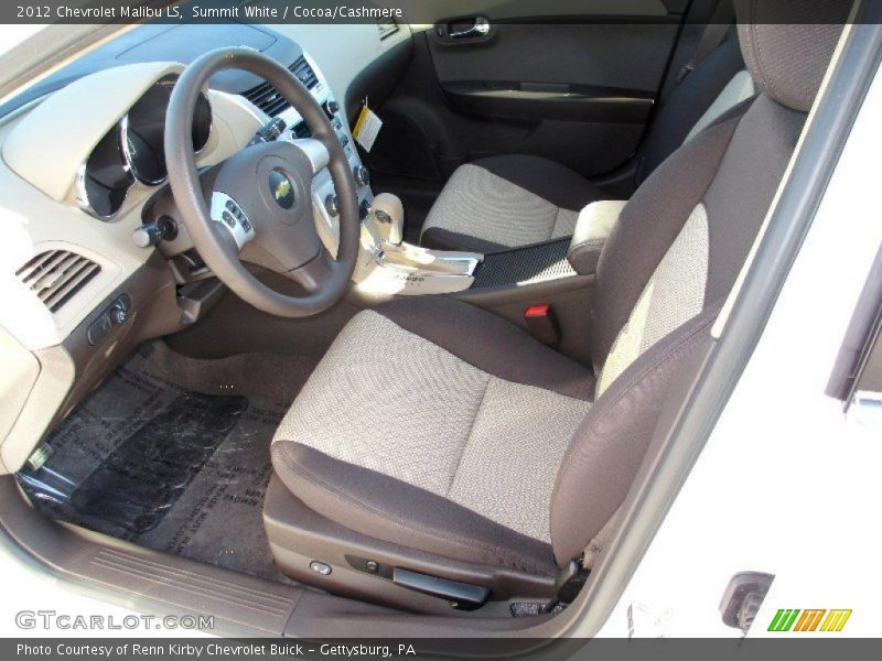 Summit White / Cocoa/Cashmere 2012 Chevrolet Malibu LS