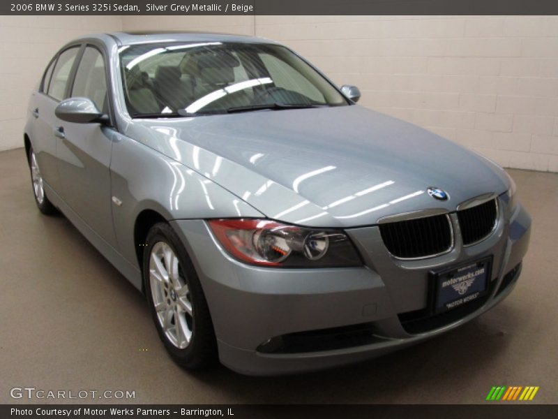 Silver Grey Metallic / Beige 2006 BMW 3 Series 325i Sedan