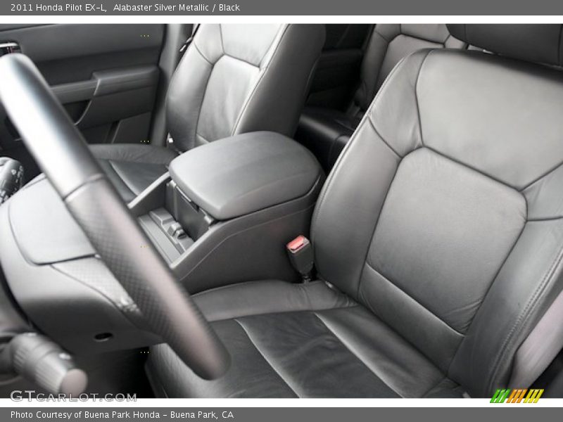 Alabaster Silver Metallic / Black 2011 Honda Pilot EX-L