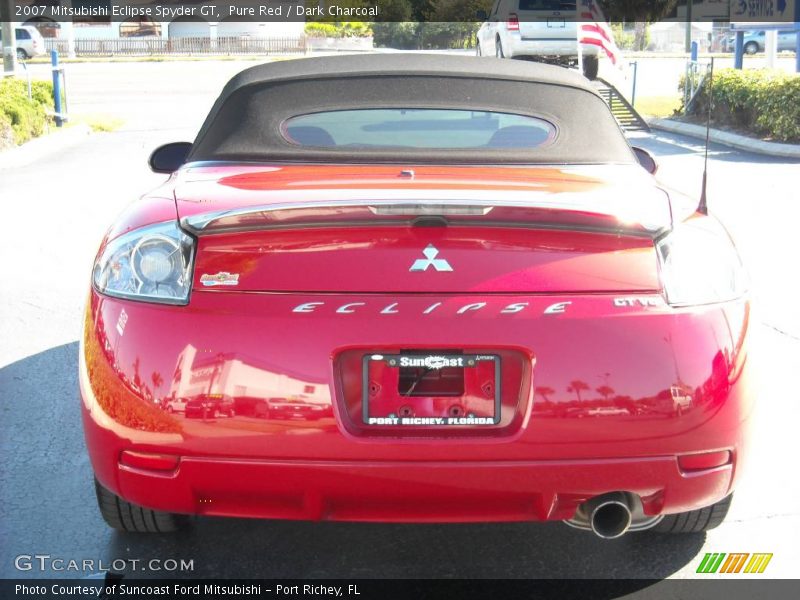 Pure Red / Dark Charcoal 2007 Mitsubishi Eclipse Spyder GT