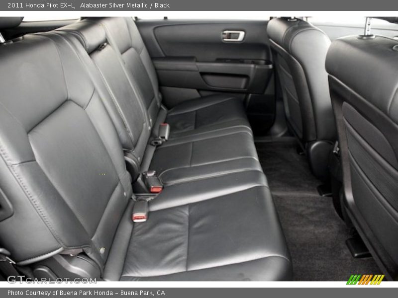 Alabaster Silver Metallic / Black 2011 Honda Pilot EX-L