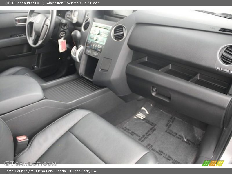 Alabaster Silver Metallic / Black 2011 Honda Pilot EX-L