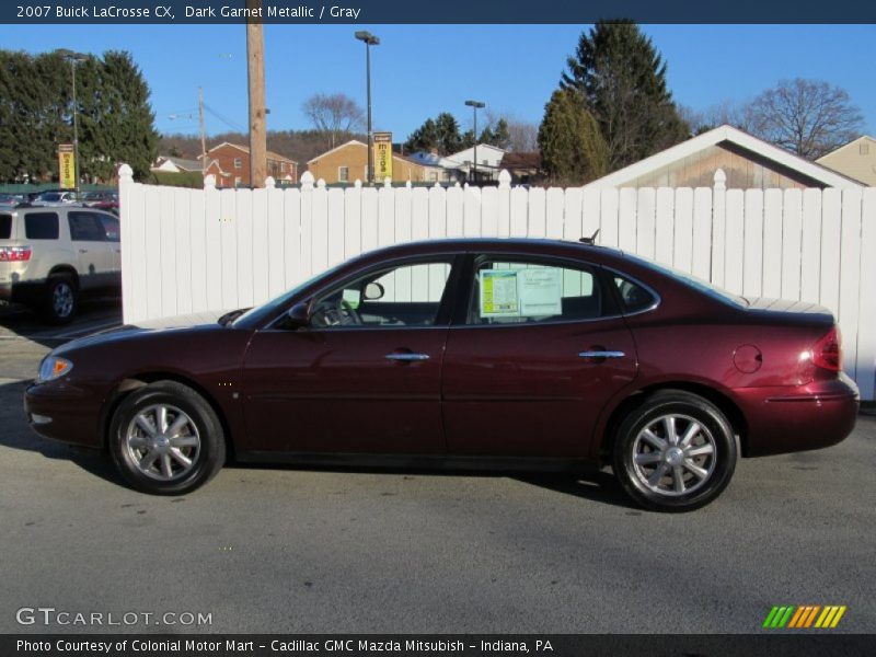 Dark Garnet Metallic / Gray 2007 Buick LaCrosse CX