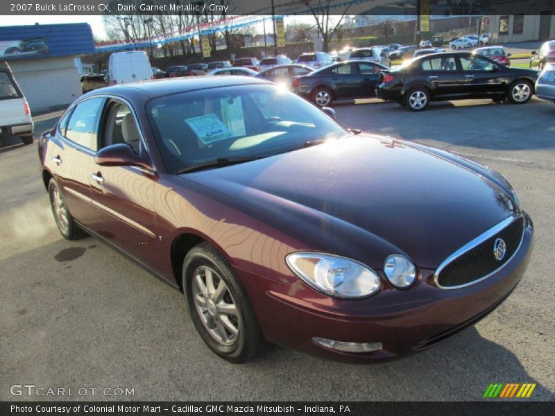 Dark Garnet Metallic / Gray 2007 Buick LaCrosse CX