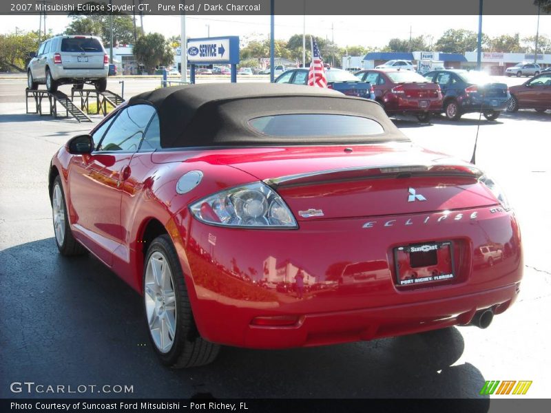 Pure Red / Dark Charcoal 2007 Mitsubishi Eclipse Spyder GT