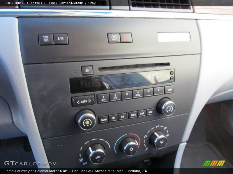 Controls of 2007 LaCrosse CX