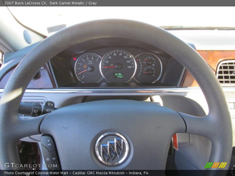 Dark Garnet Metallic / Gray 2007 Buick LaCrosse CX