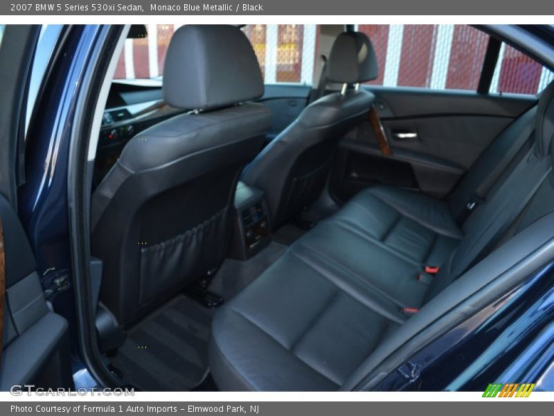 Rear Seat of 2007 5 Series 530xi Sedan