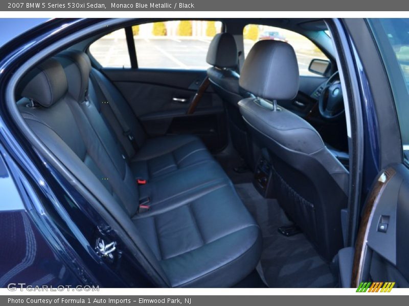 Monaco Blue Metallic / Black 2007 BMW 5 Series 530xi Sedan