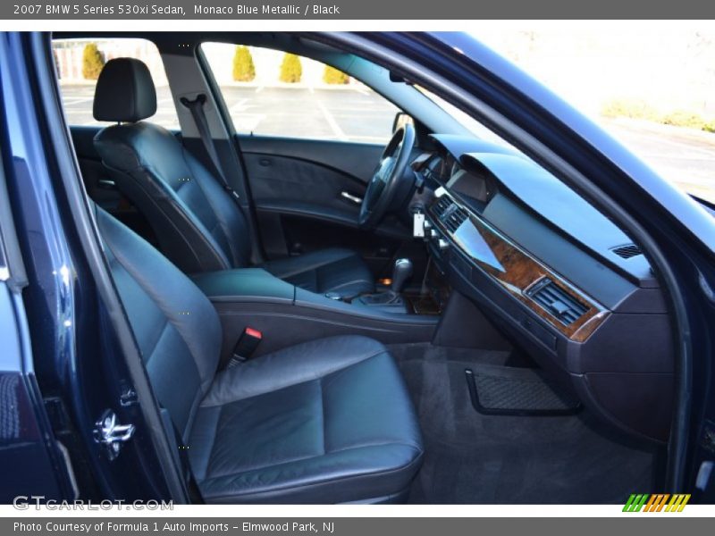 Monaco Blue Metallic / Black 2007 BMW 5 Series 530xi Sedan