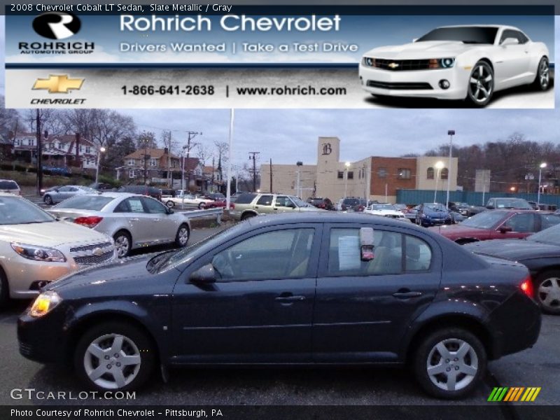 Slate Metallic / Gray 2008 Chevrolet Cobalt LT Sedan