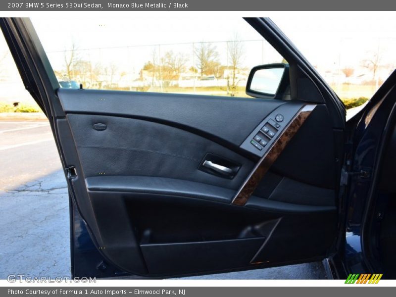 Monaco Blue Metallic / Black 2007 BMW 5 Series 530xi Sedan