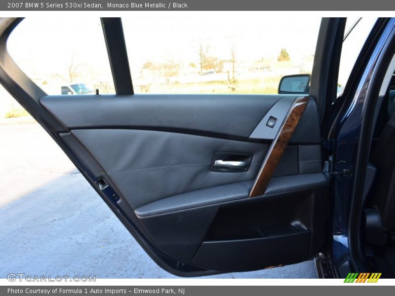 Monaco Blue Metallic / Black 2007 BMW 5 Series 530xi Sedan
