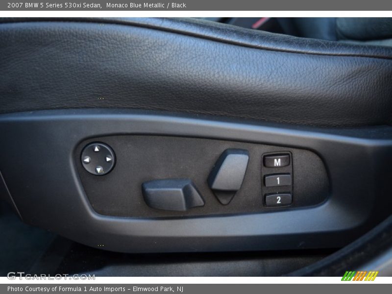 Monaco Blue Metallic / Black 2007 BMW 5 Series 530xi Sedan