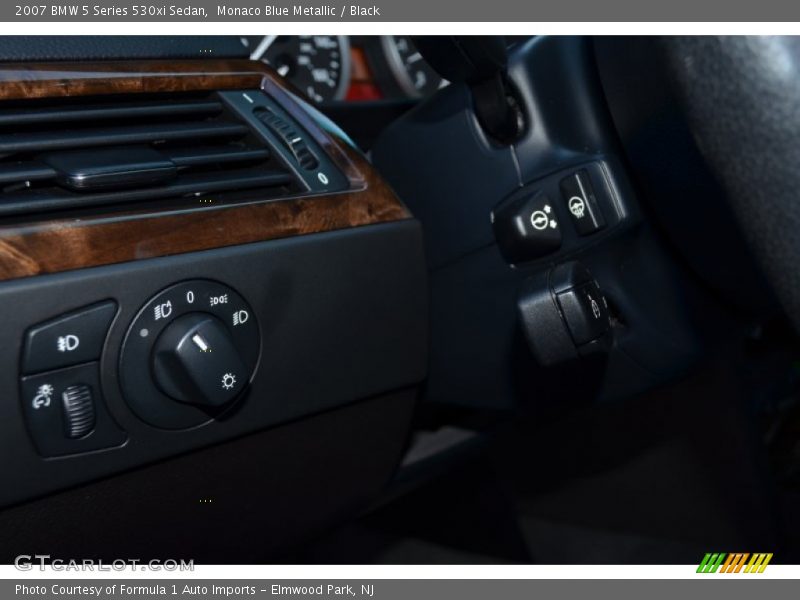 Monaco Blue Metallic / Black 2007 BMW 5 Series 530xi Sedan