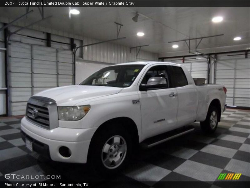 Super White / Graphite Gray 2007 Toyota Tundra Limited Double Cab