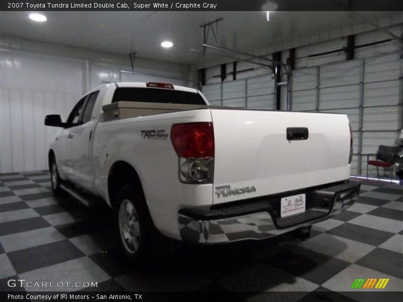 Super White / Graphite Gray 2007 Toyota Tundra Limited Double Cab