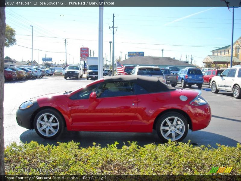 Pure Red / Dark Charcoal 2007 Mitsubishi Eclipse Spyder GT