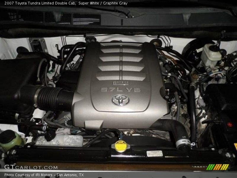 Super White / Graphite Gray 2007 Toyota Tundra Limited Double Cab
