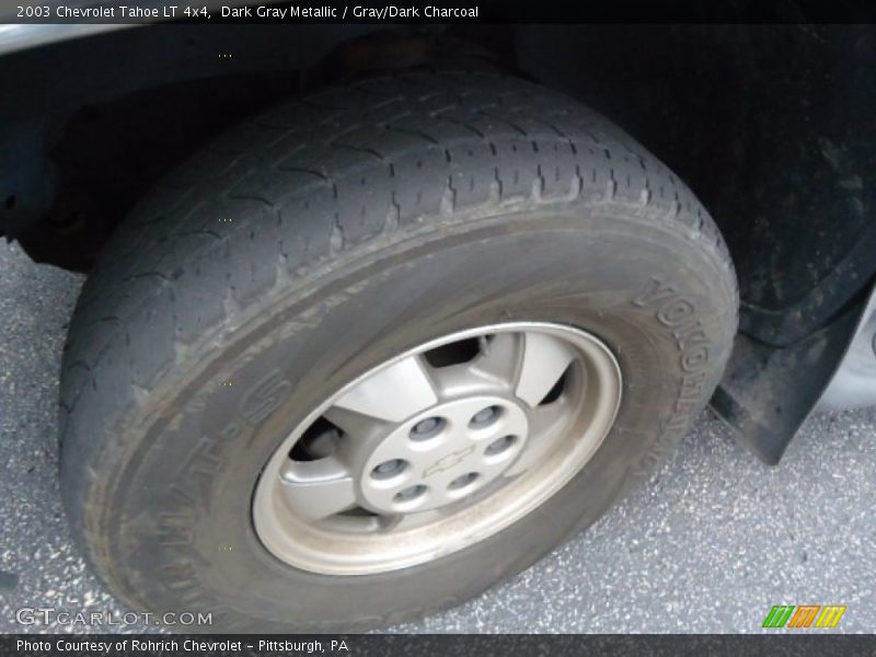 Dark Gray Metallic / Gray/Dark Charcoal 2003 Chevrolet Tahoe LT 4x4