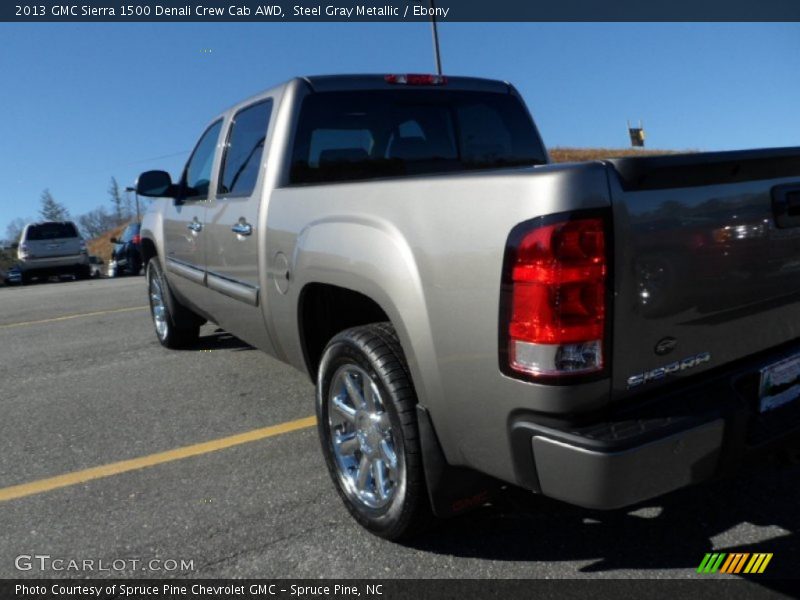 Steel Gray Metallic / Ebony 2013 GMC Sierra 1500 Denali Crew Cab AWD