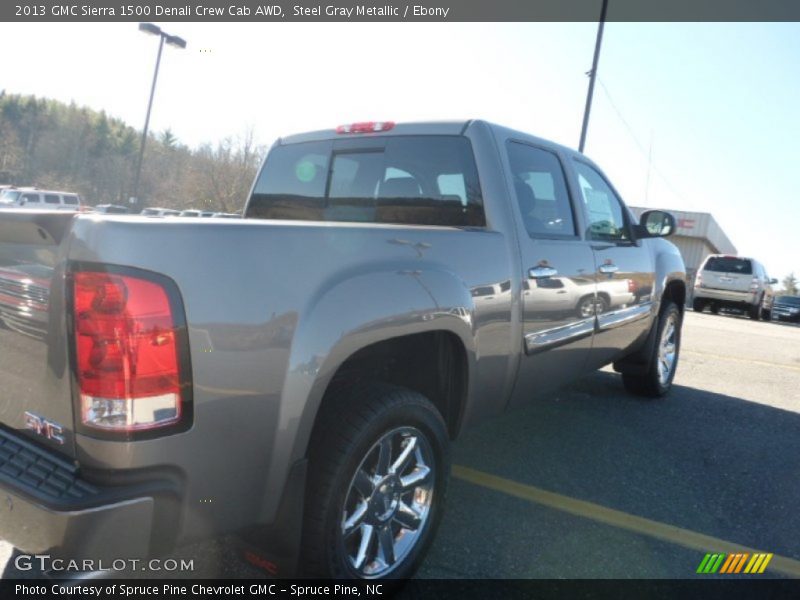 Steel Gray Metallic / Ebony 2013 GMC Sierra 1500 Denali Crew Cab AWD