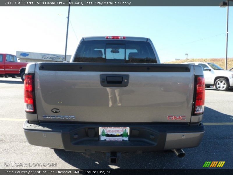 Steel Gray Metallic / Ebony 2013 GMC Sierra 1500 Denali Crew Cab AWD