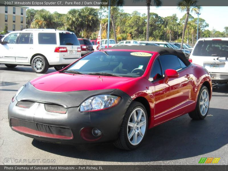 Pure Red / Dark Charcoal 2007 Mitsubishi Eclipse Spyder GT