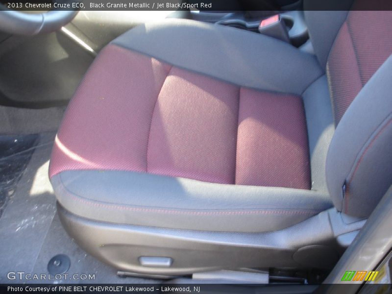 Black Granite Metallic / Jet Black/Sport Red 2013 Chevrolet Cruze ECO